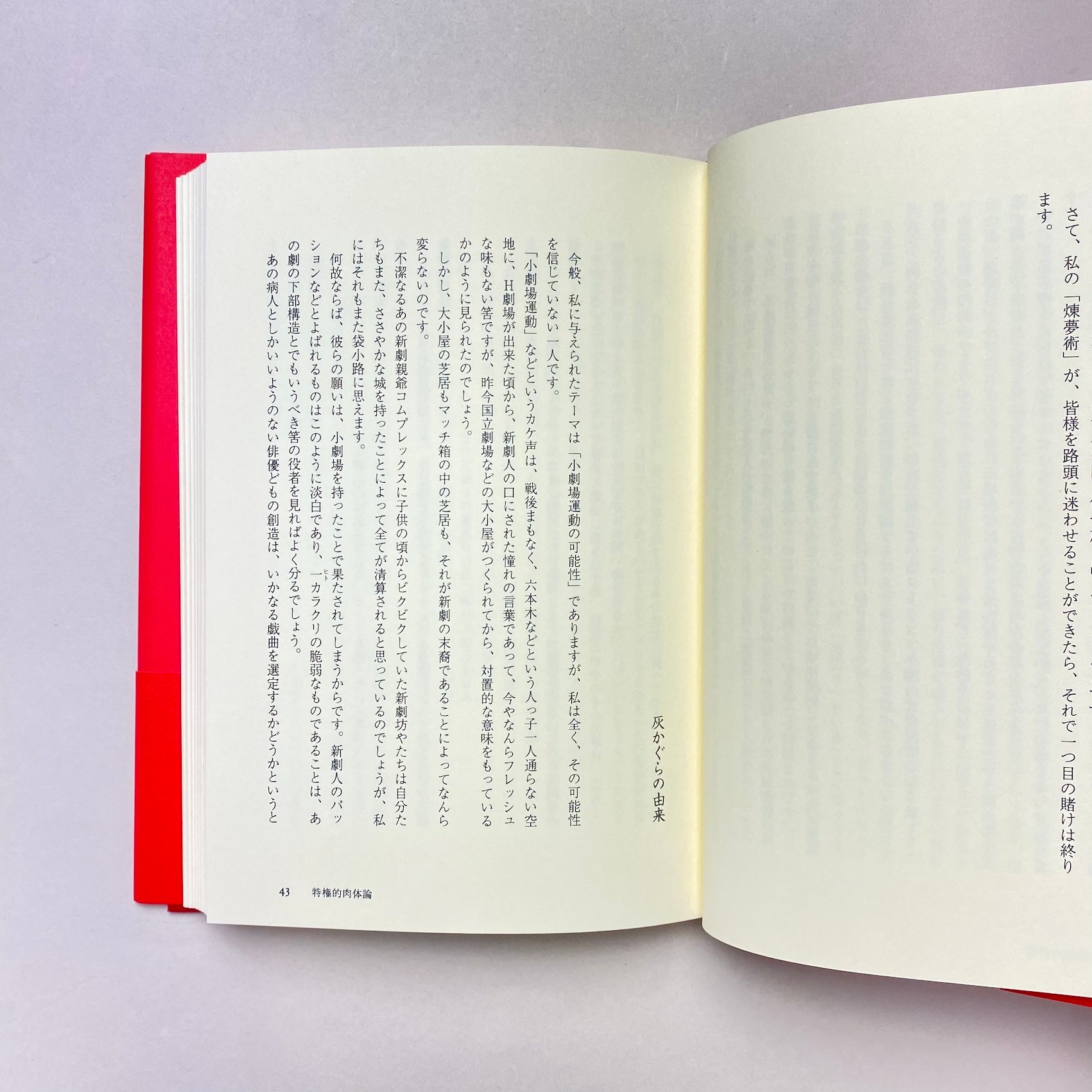 特権的肉体論｜唐十郎 | コ本や ONLINE SHOP