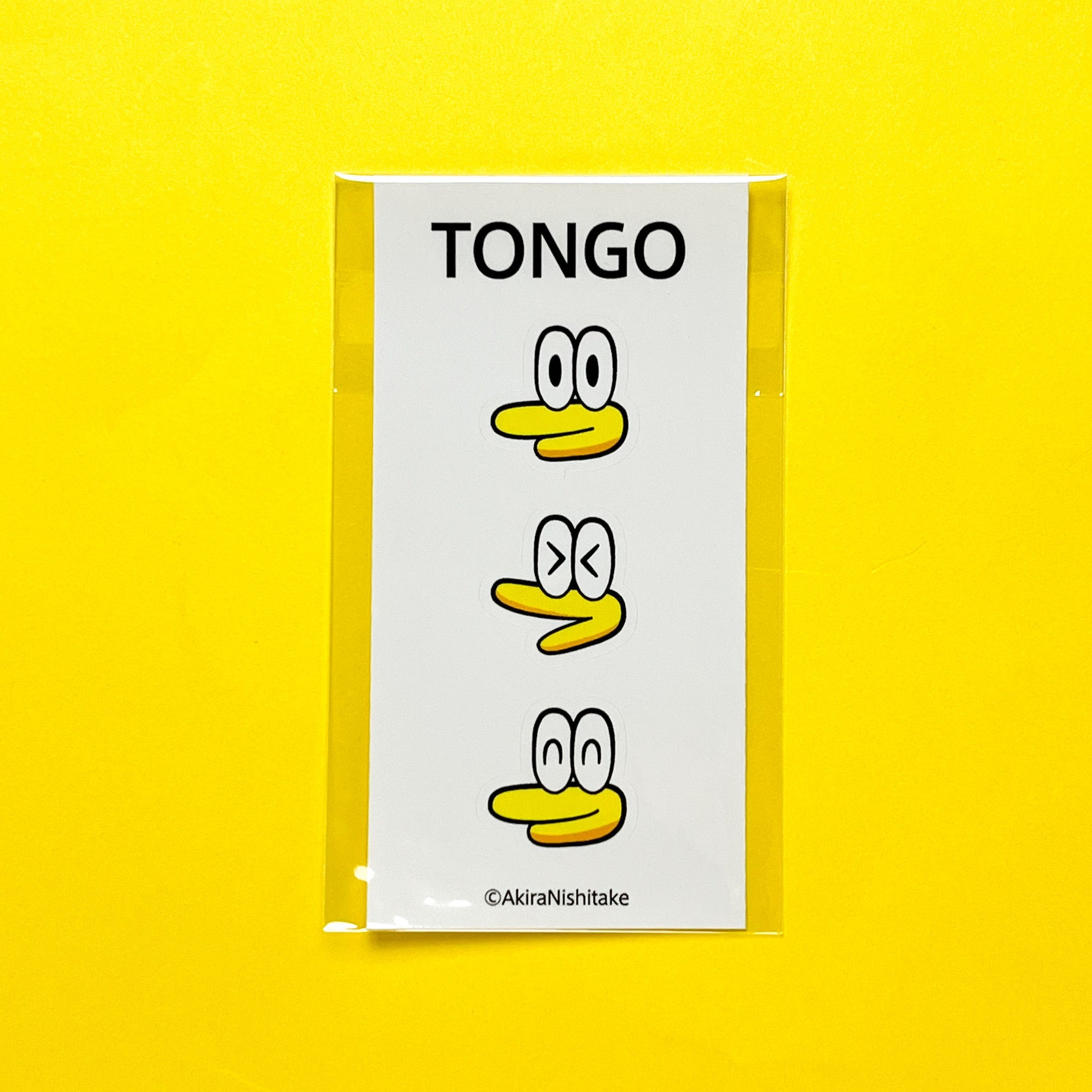 TONGO ステッカー「顔3つ」｜西武アキラ | コ本や ONLINE SHOP